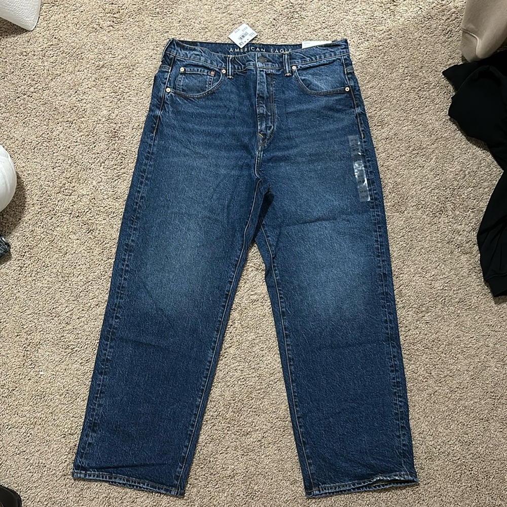 American Eagle Baggy Dark Vintage Jeans